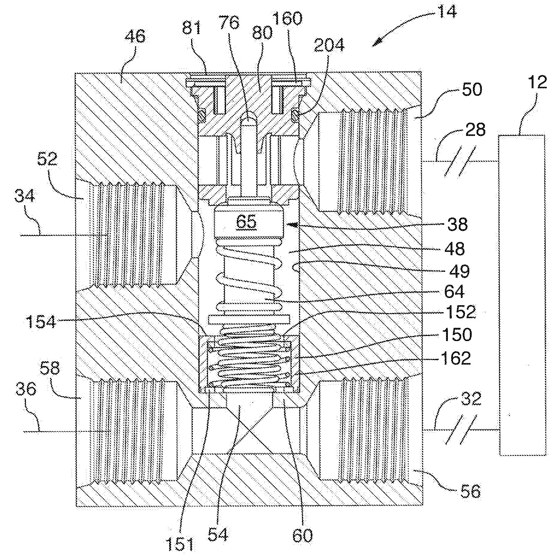 Thermal bypass valve with pressure relief capability