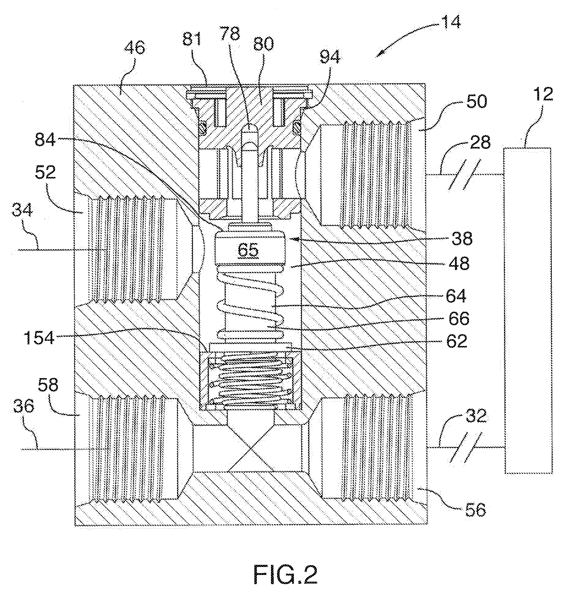 Thermal bypass valve with pressure relief capability