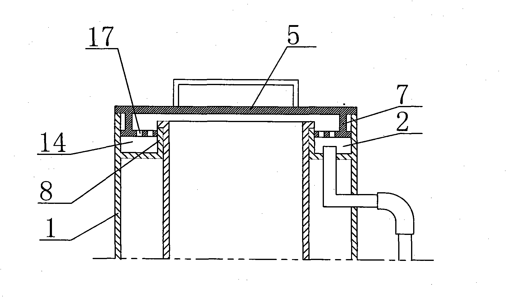 Sealing device for biomass gasification furnace