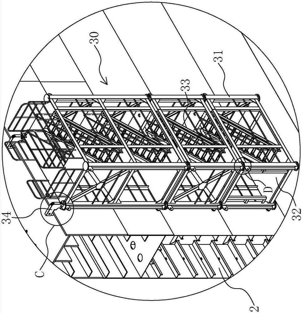 Adjustable boarding ladder device