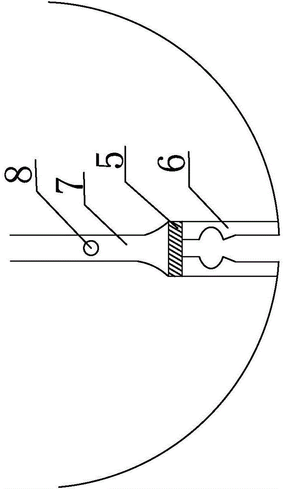 Separable air bag device for protecting intestinal tract surgery field