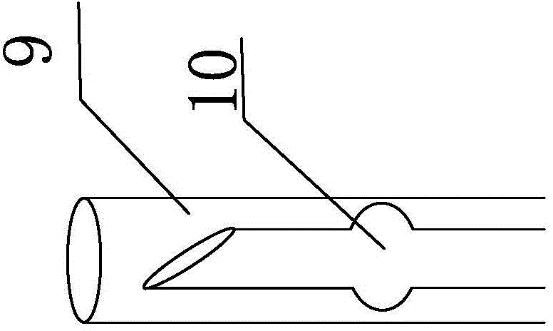 Separable air bag device for protecting intestinal tract surgery field