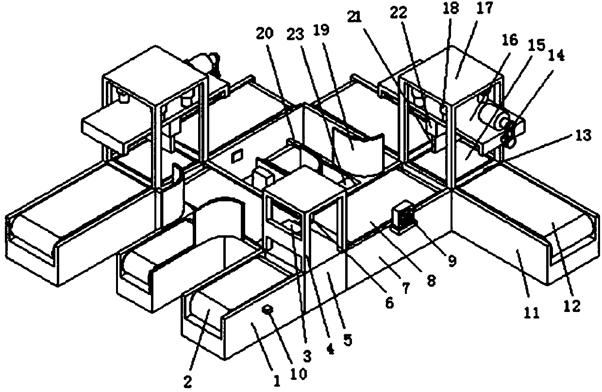 Express delivery sorting device for electronic commerce logistics
