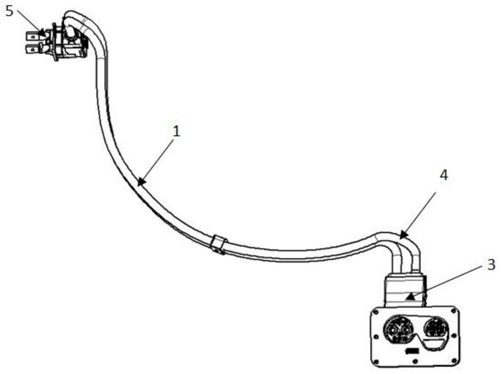 Electric energy transmission system and automobile