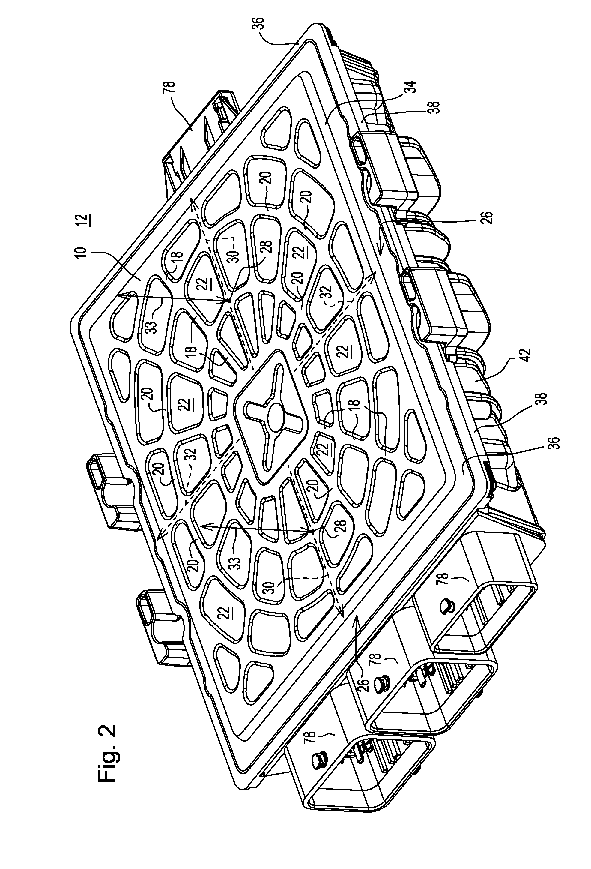 Cover with improved vibrational characteristics for an electronic device