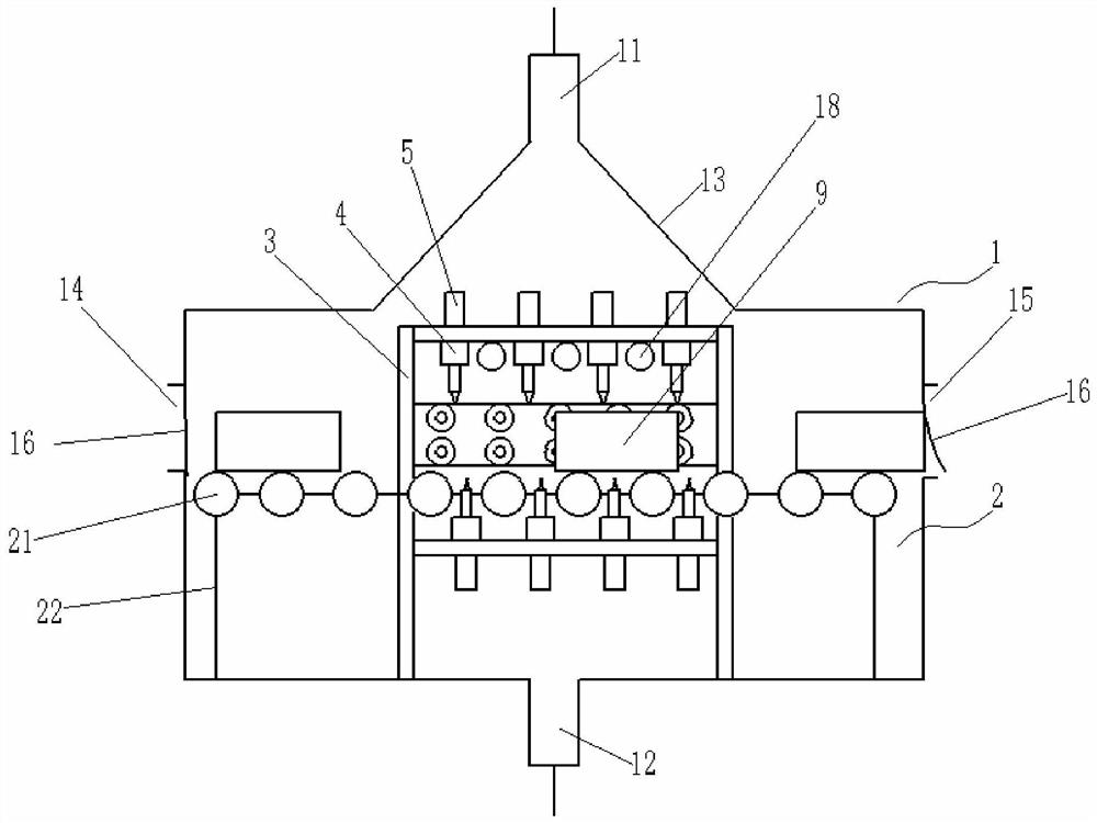 Sterilization passage for cold link logistics