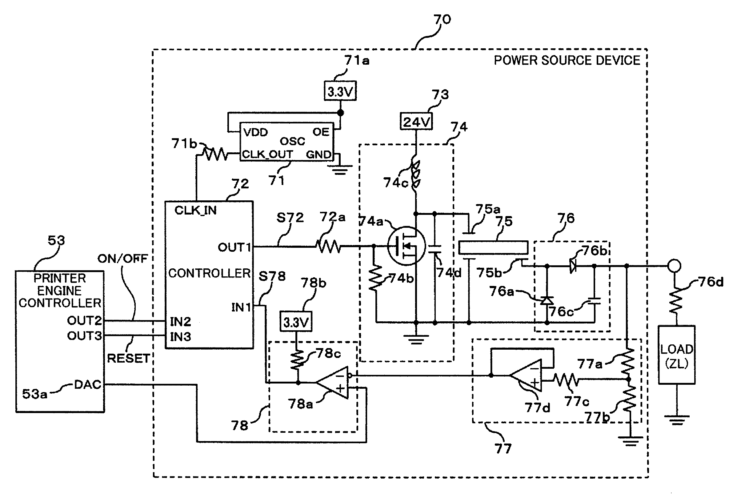 Power source device and image forming apparatus