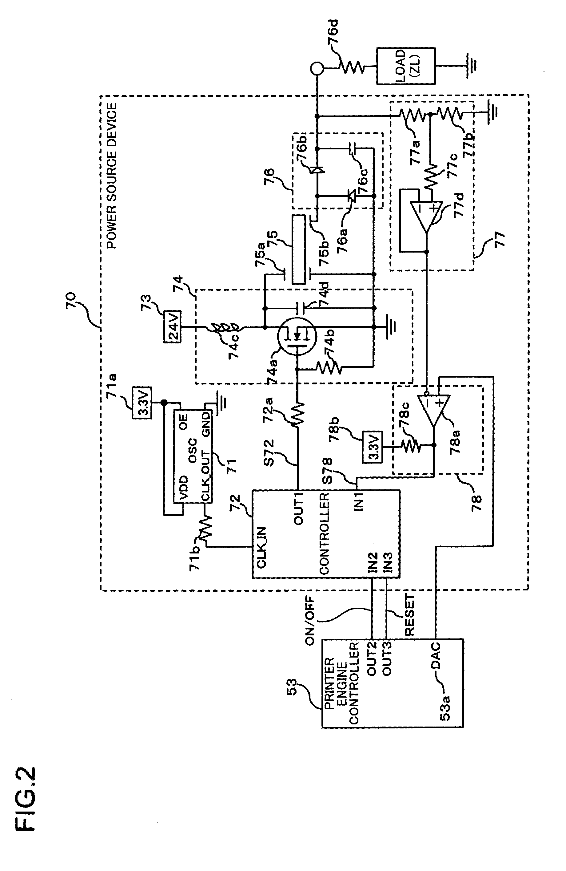 Power source device and image forming apparatus