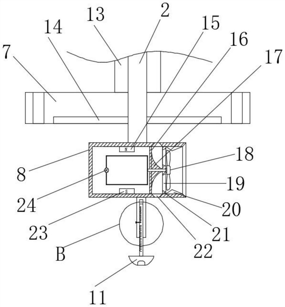 Portable pressure pipeline flow velocity measuring device