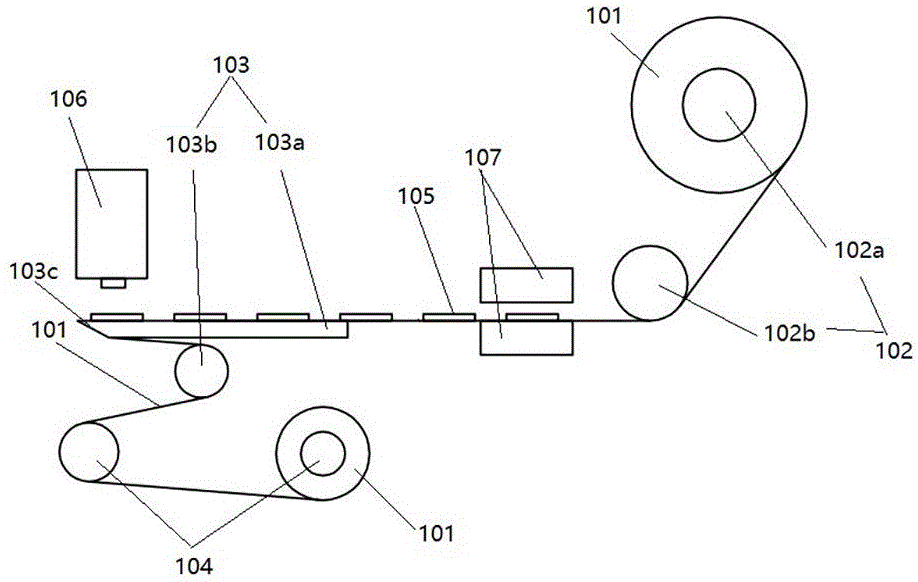 Automatic auxiliary material pasting device