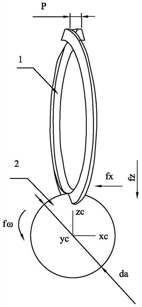 Three-dimensional modeling method of tooth surface of helical cylindrical gear hobbing