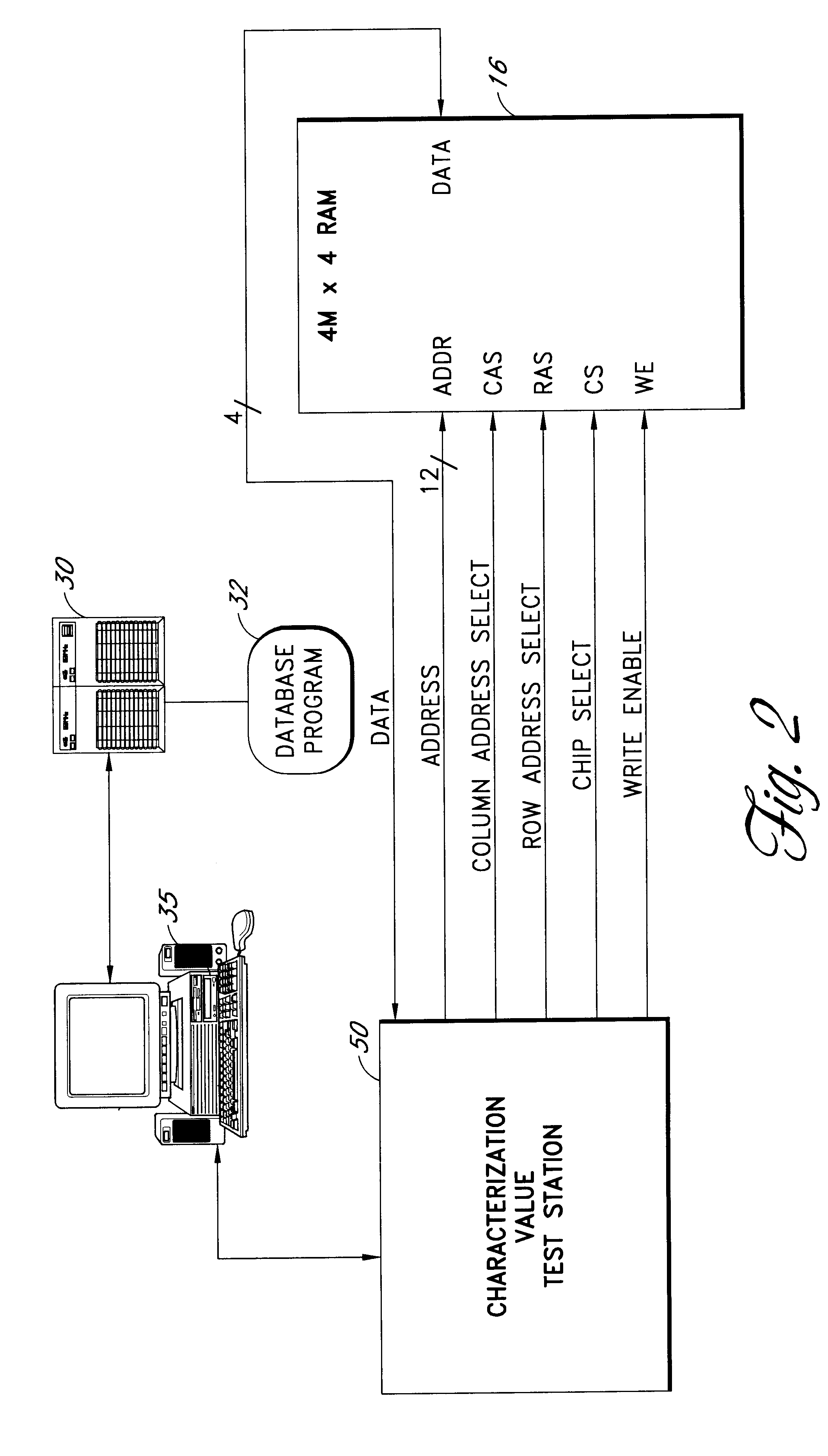 System for identifying a component with physical characterization
