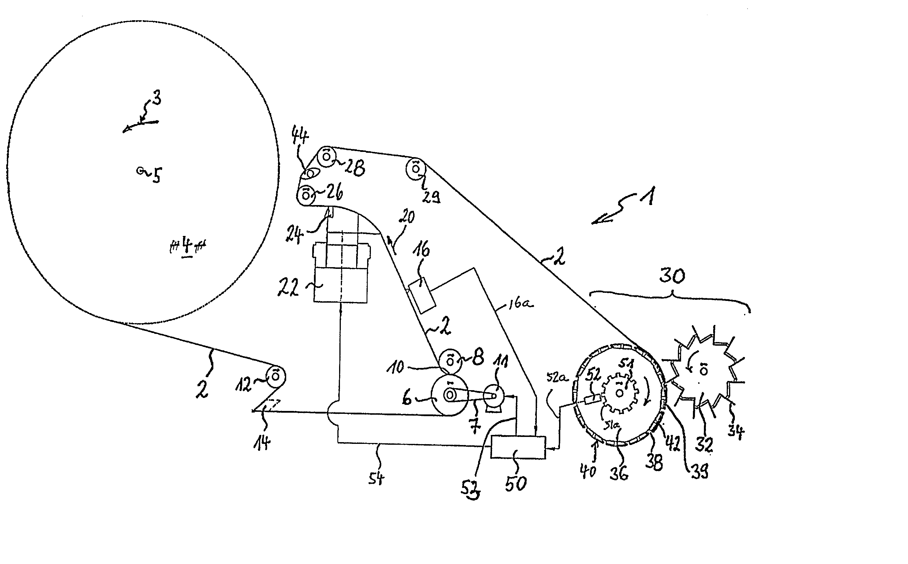 Method of and apparatus for applying adhesive to a running web of wrapping material for smokers products