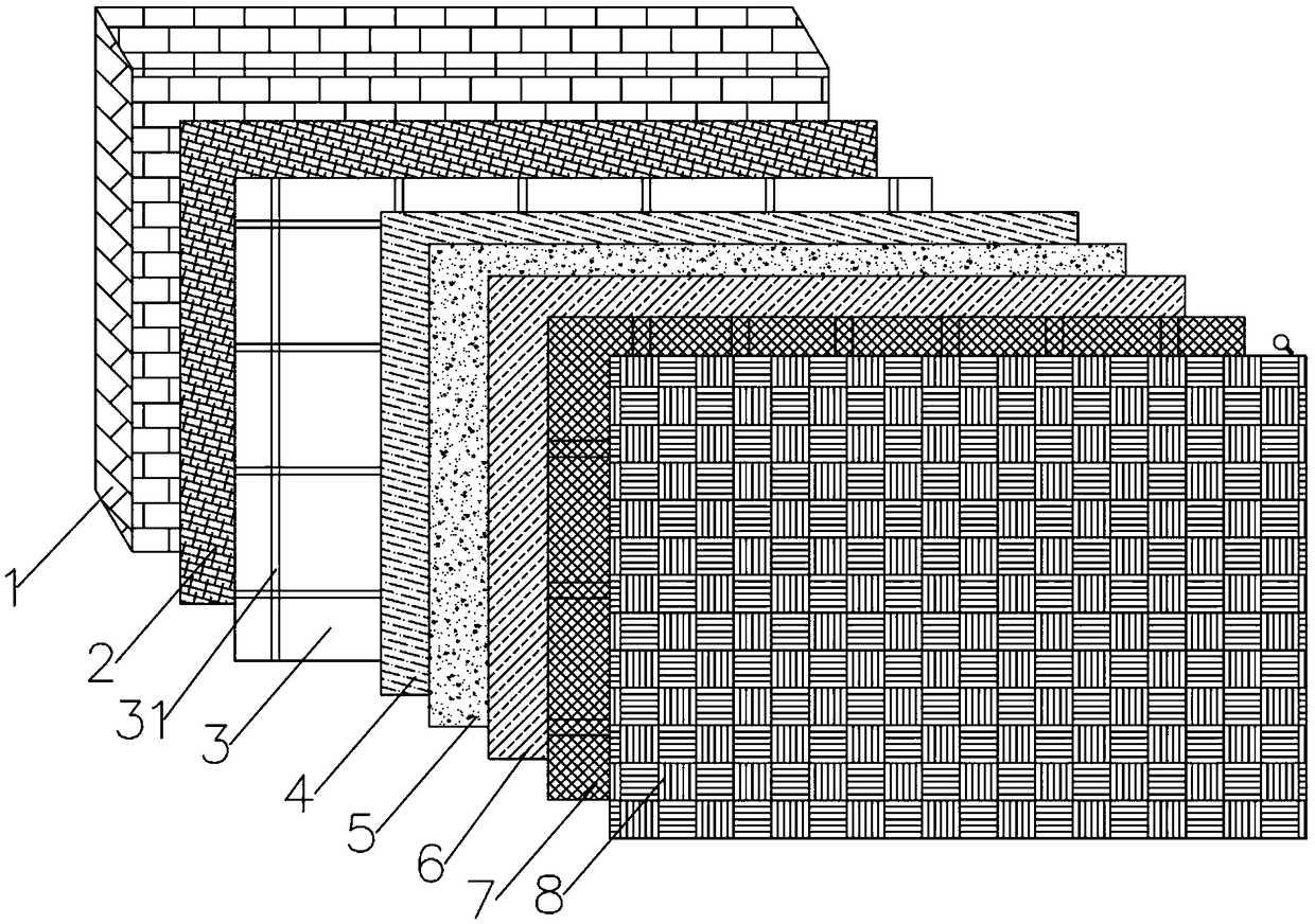 Wall body heat-preservation mortar