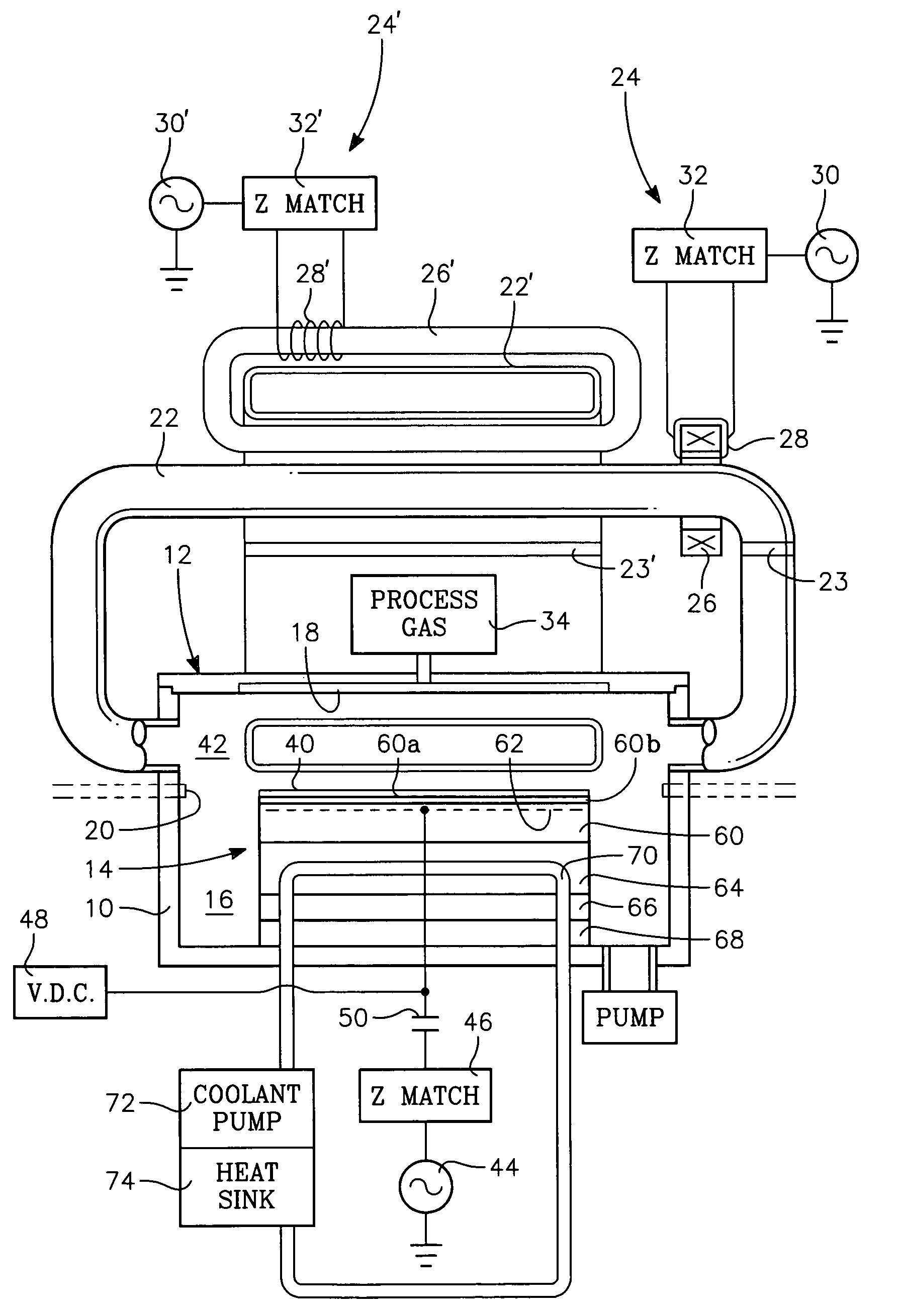 Low temperature plasma deposition process for carbon layer deposition