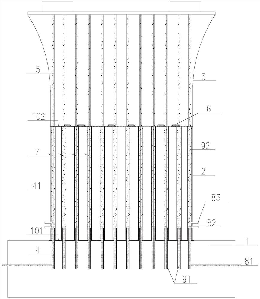 Reinforcing steel bar sleeve connecting structure, segmental prefabricated assembled pier and construction method