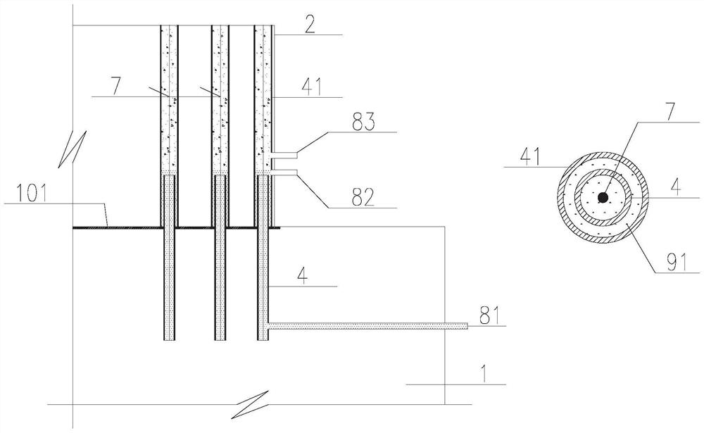 Reinforcing steel bar sleeve connecting structure, segmental prefabricated assembled pier and construction method