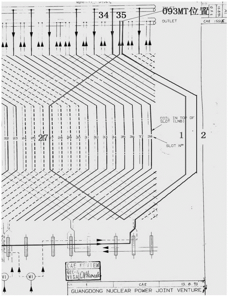 A temperature monitoring method and system for a stator winding of a nuclear power plant generator