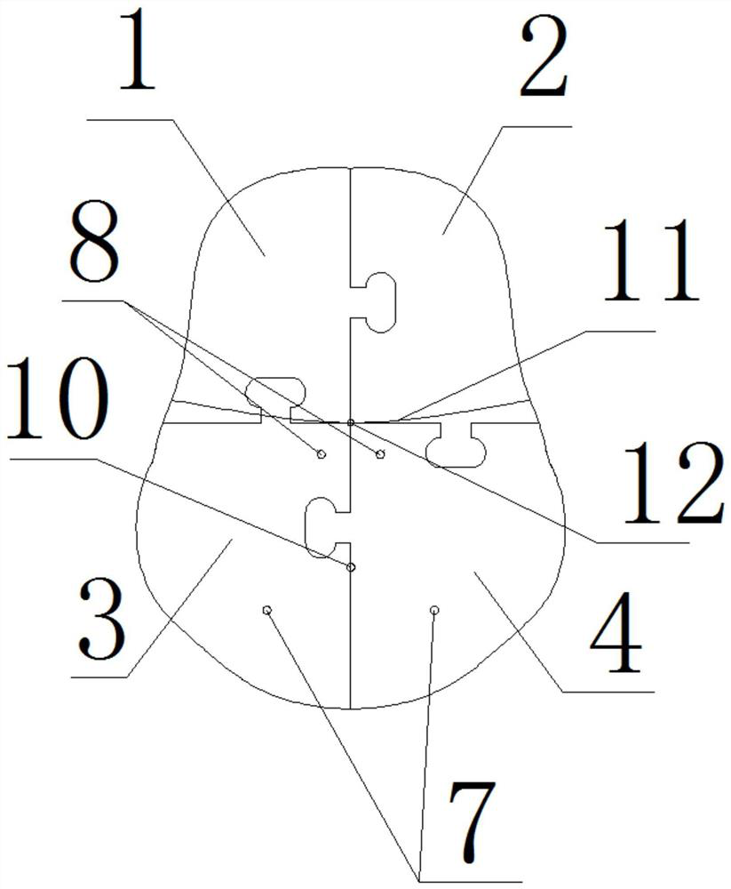 Stereotaxic cap for brain surgery positioning and manufacturing method thereof