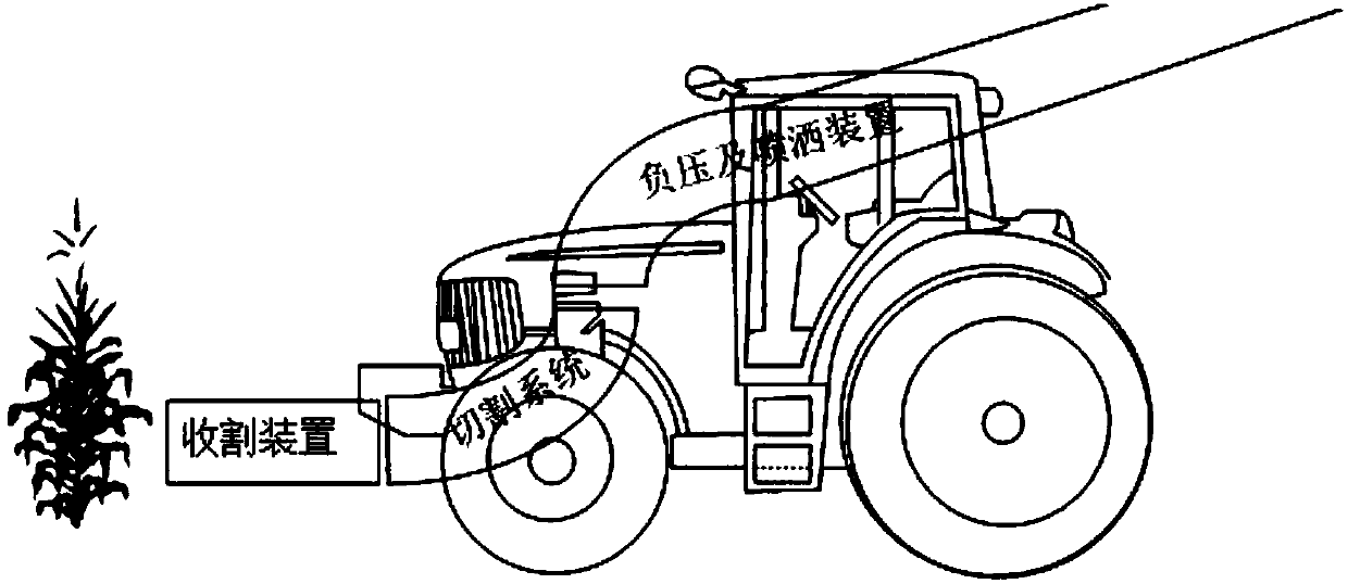 Mechanical device capable of returning crop straw to field in place through straw cutting