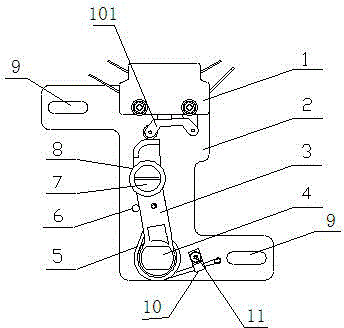 A switch assembly for a sliding door of an urban rail vehicle