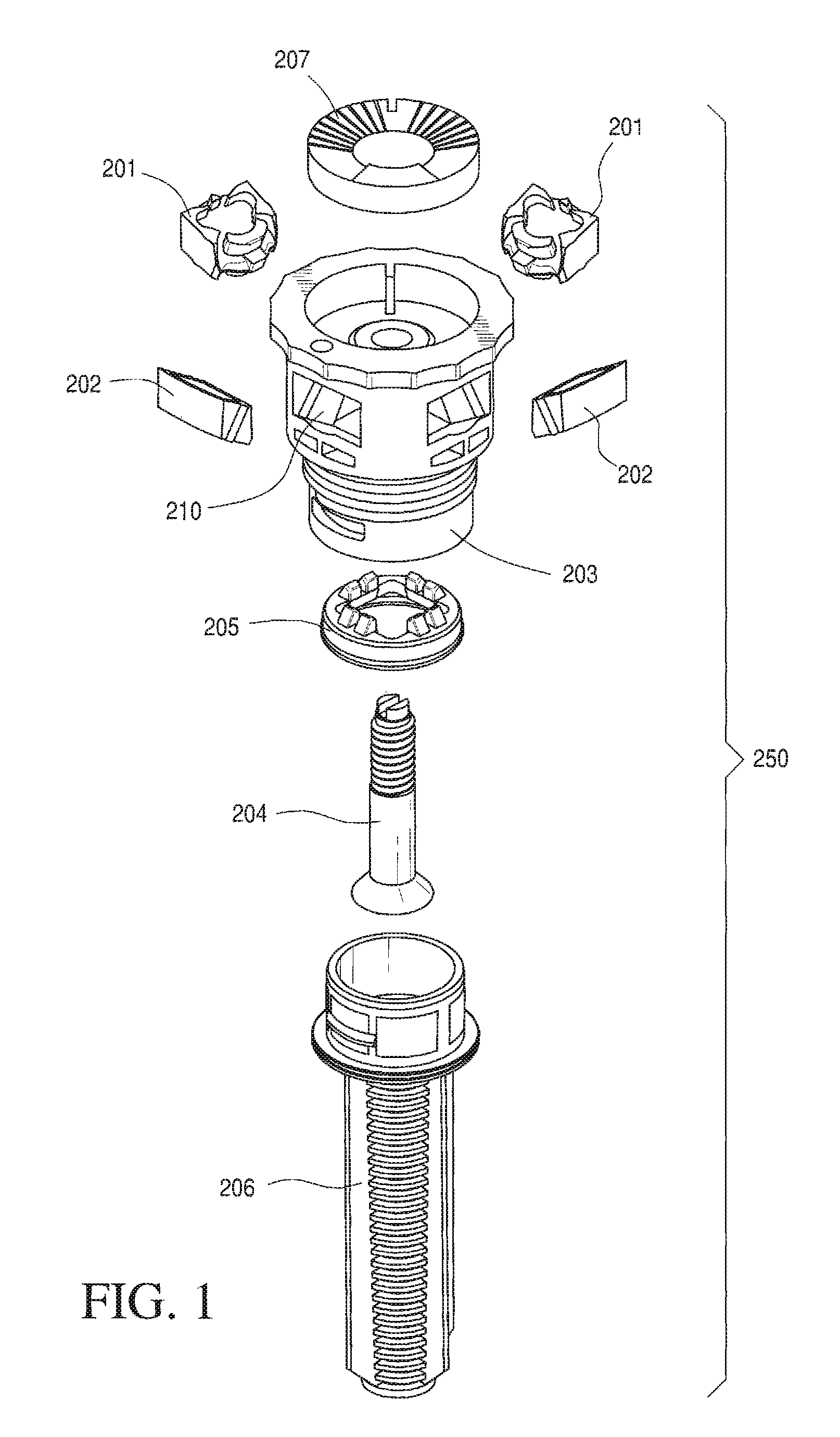 Irrigation Nozzle Assembly with Fluidic insert Retention structure and method