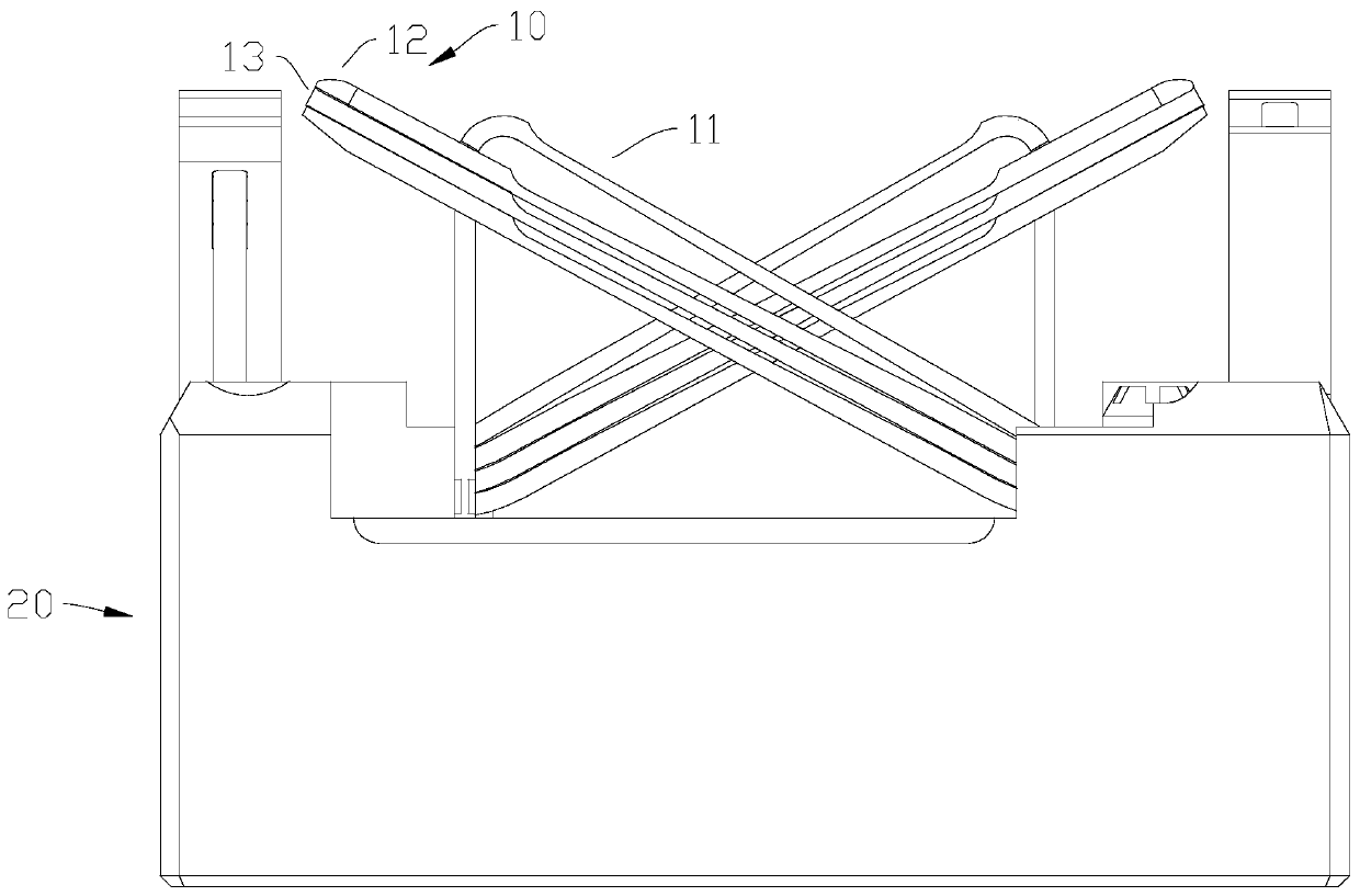 Nuclear fuel assembly and variable-rigidity pressing device