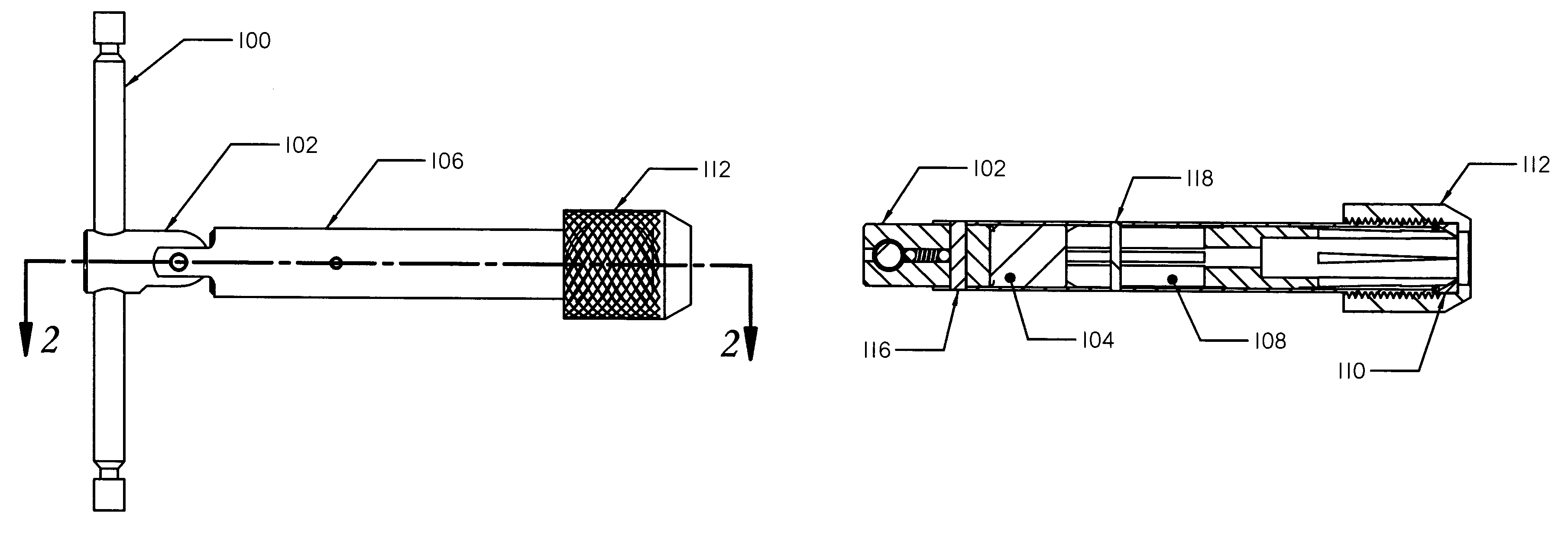 Quick action tap wrench