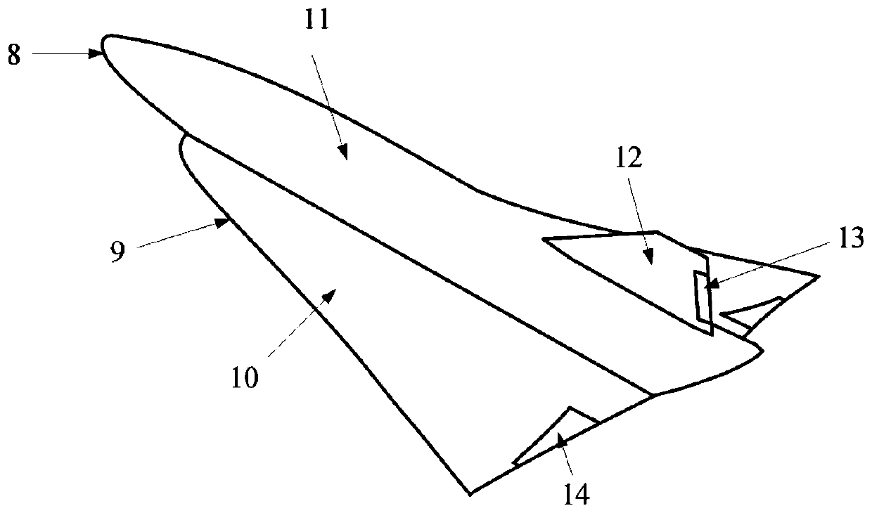 Hypersonic-velocity inner-and-outer flow integrated design method based on typical internal-rotation air inlet channel