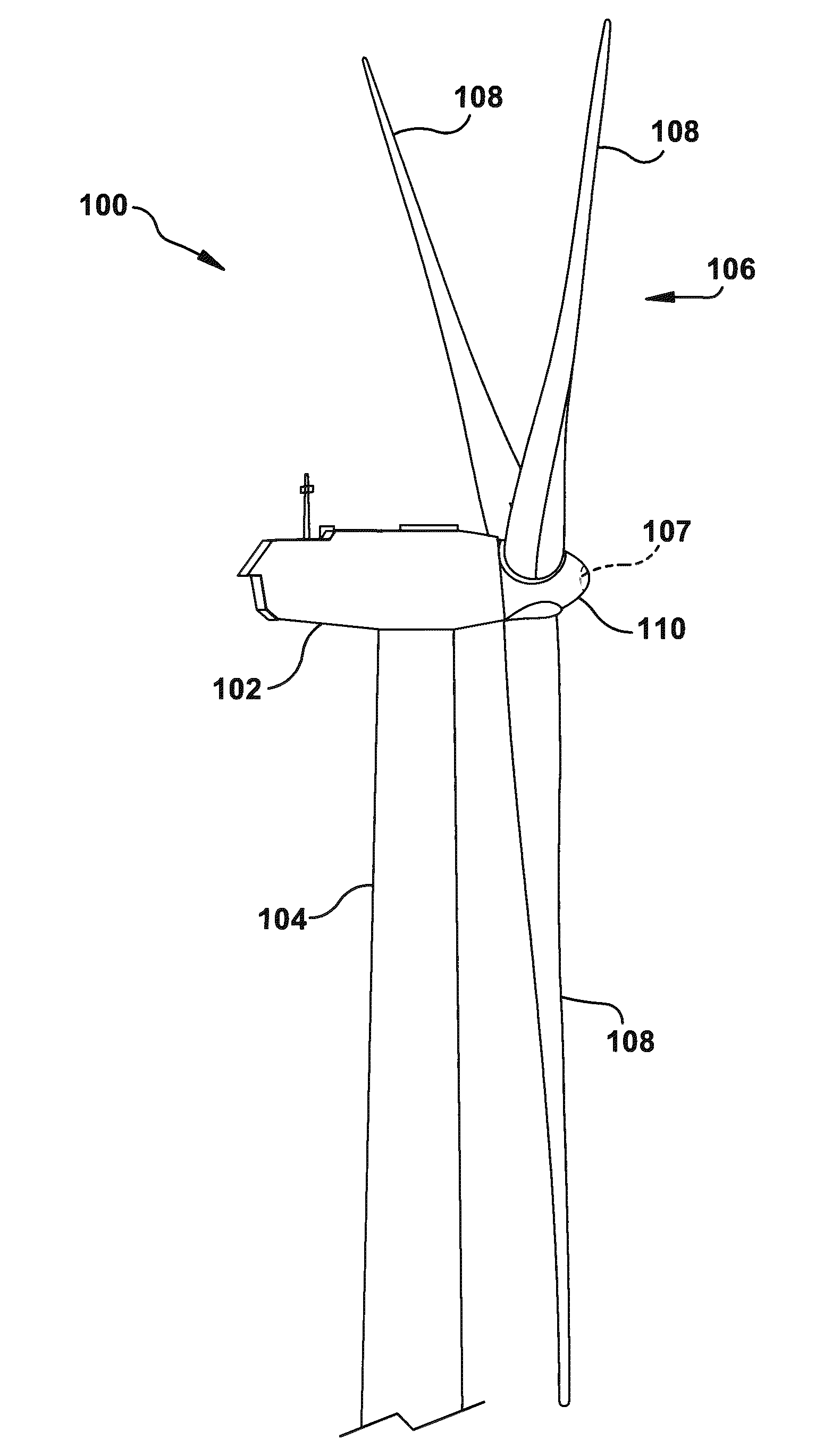 Spinner-less hub access and lifting system for a wind turbine