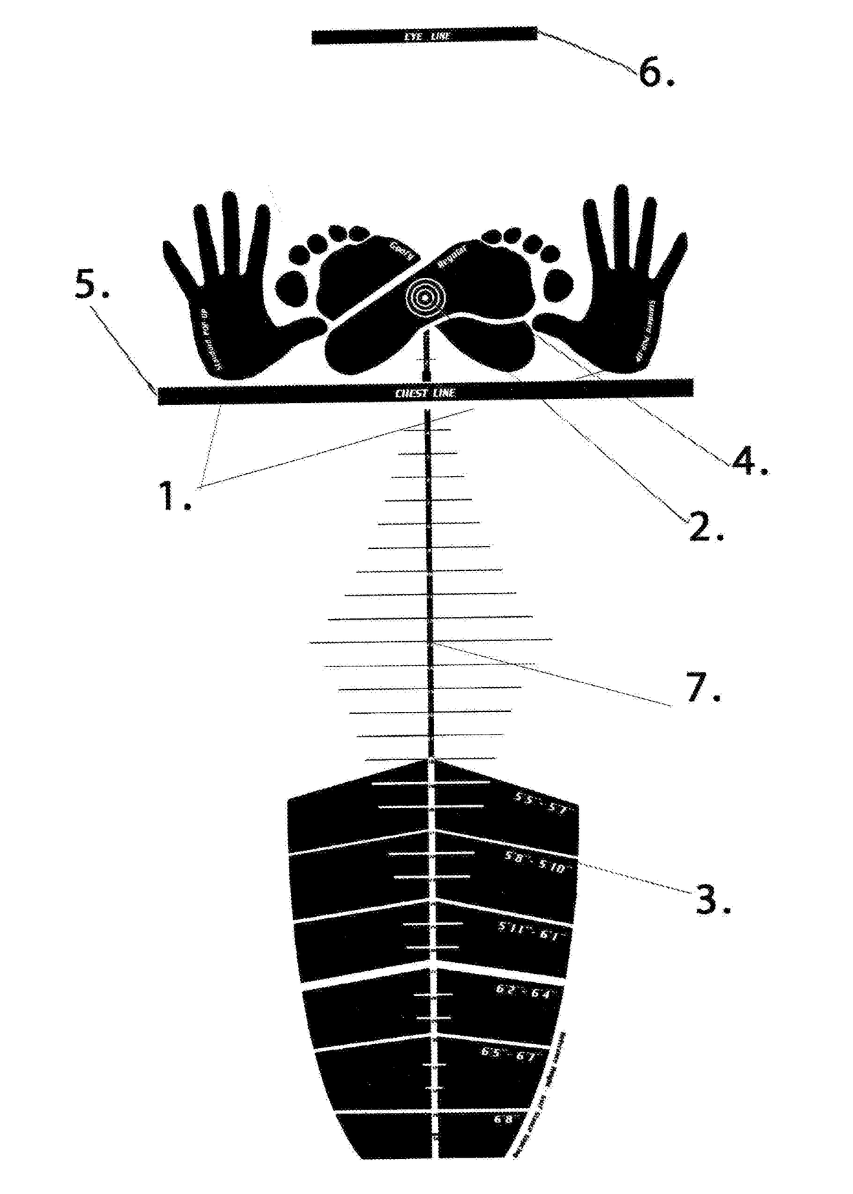 System and method for displaying surf training instructional information