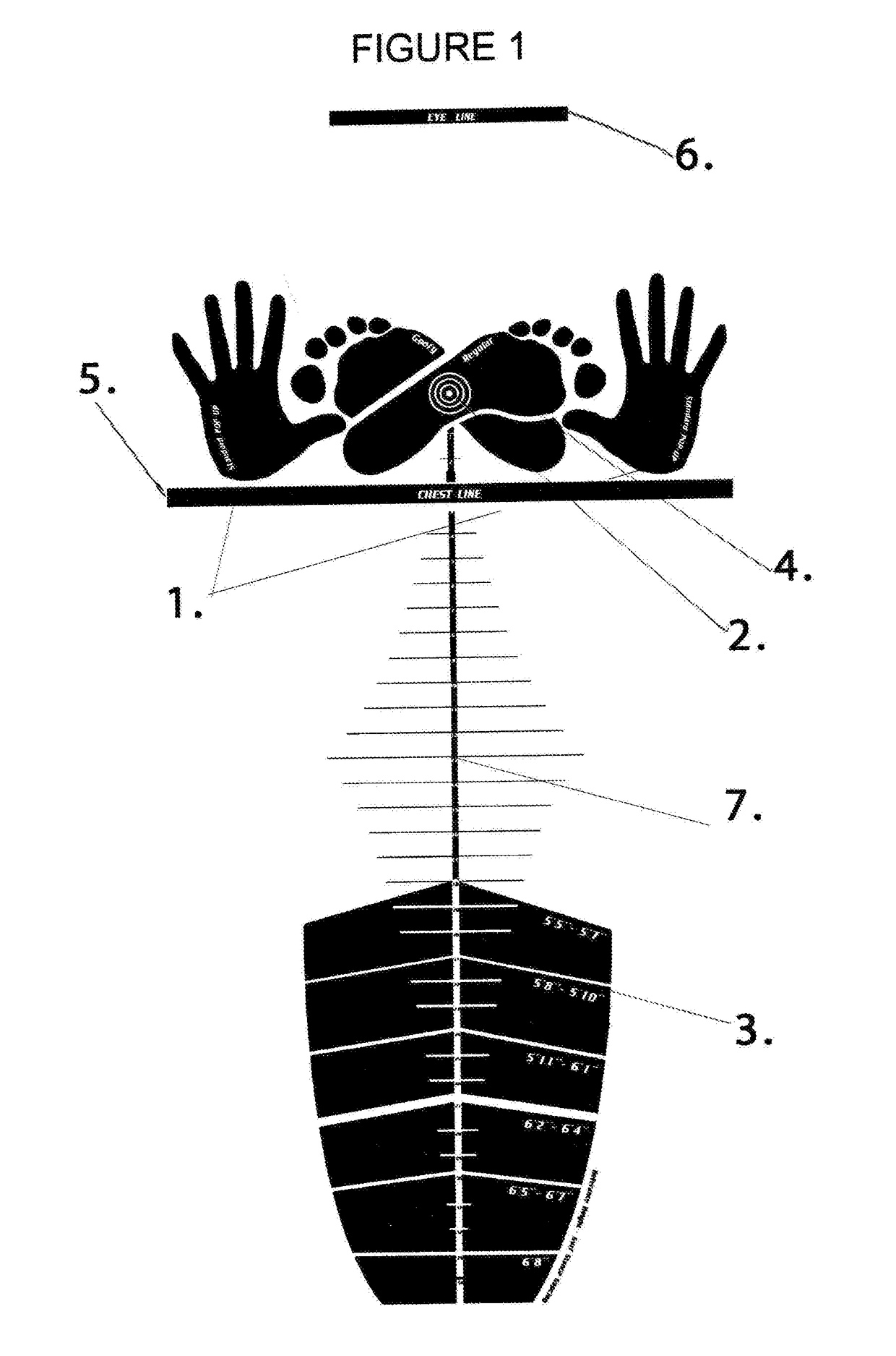 System and method for displaying surf training instructional information