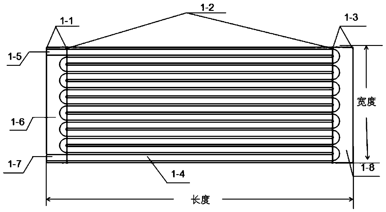 Metal flat tube supporting body, battery/electrolytic cell and battery stack structure