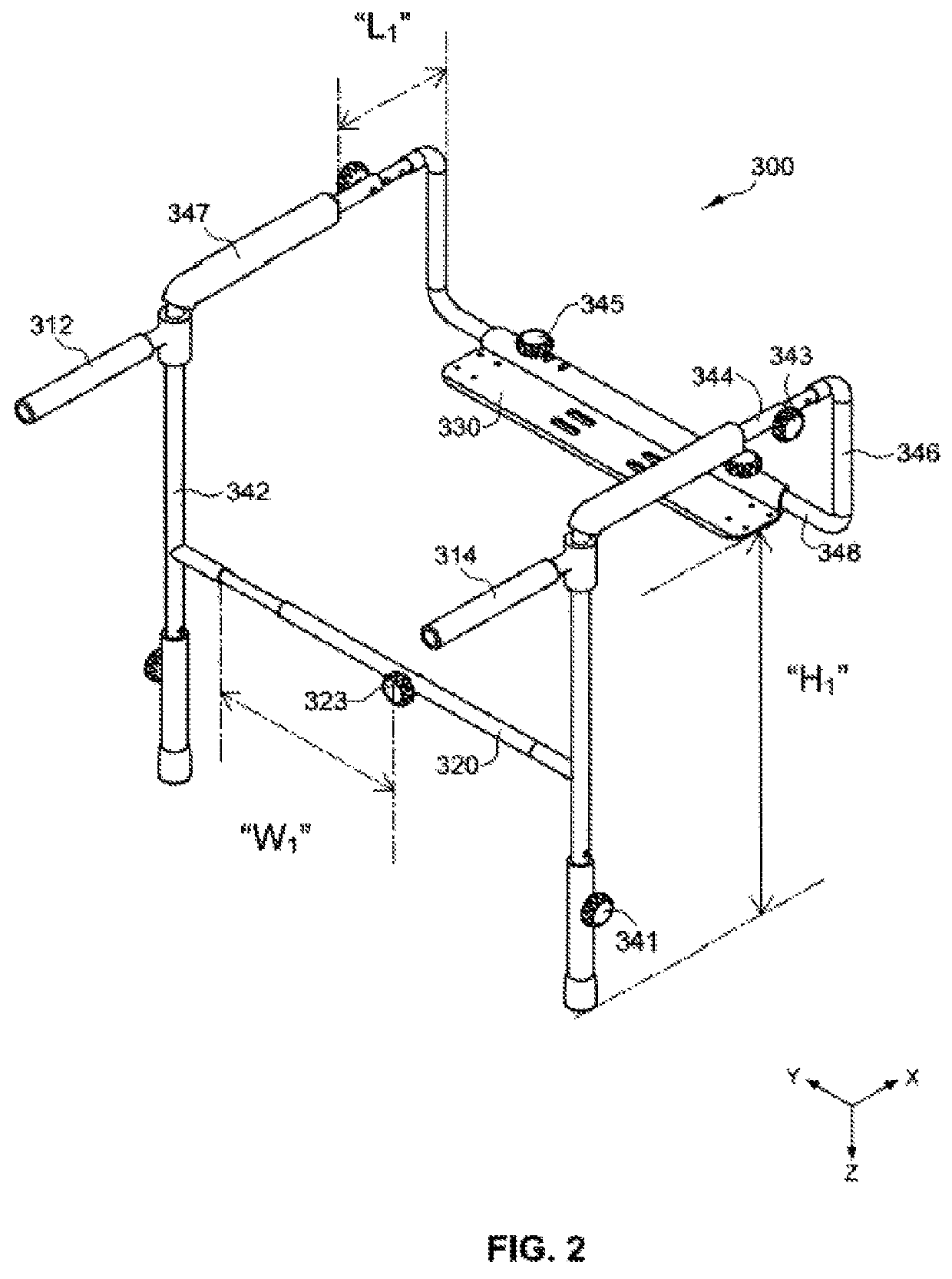 Assistive apparatus with rotatable grab bar
