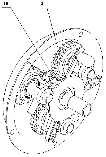 Coaxial pulsation type stepless speed changing equipment