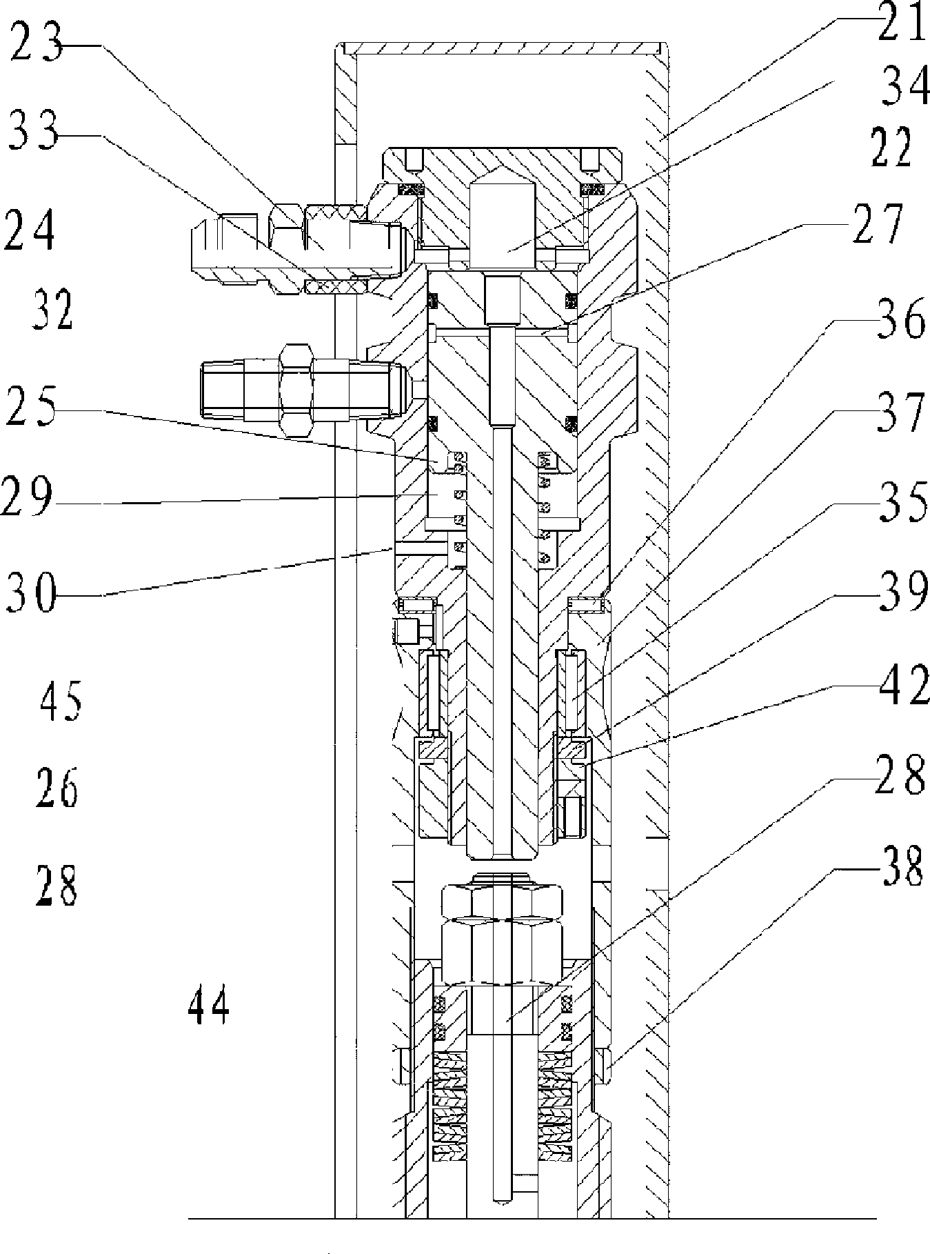 Main spindle retraction mechanism