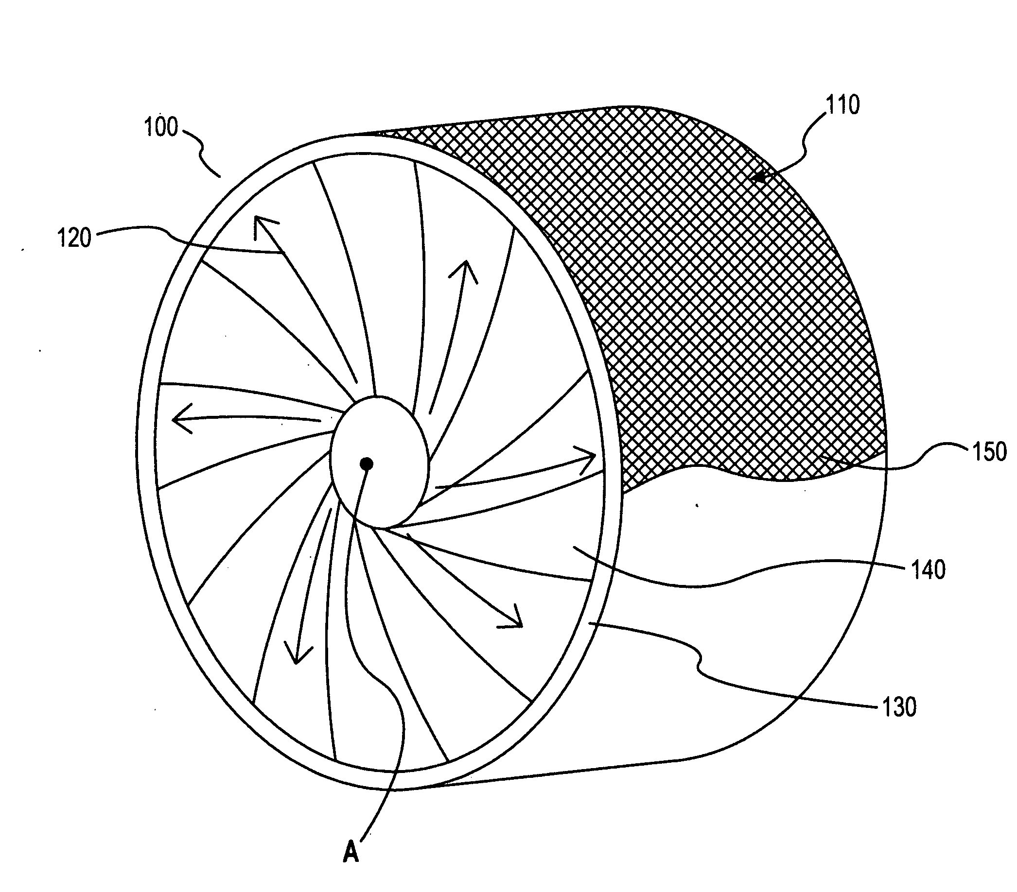 Secondary blade portion containment device