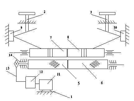 Joint-eliminating and flattening machine used in bamboo processing