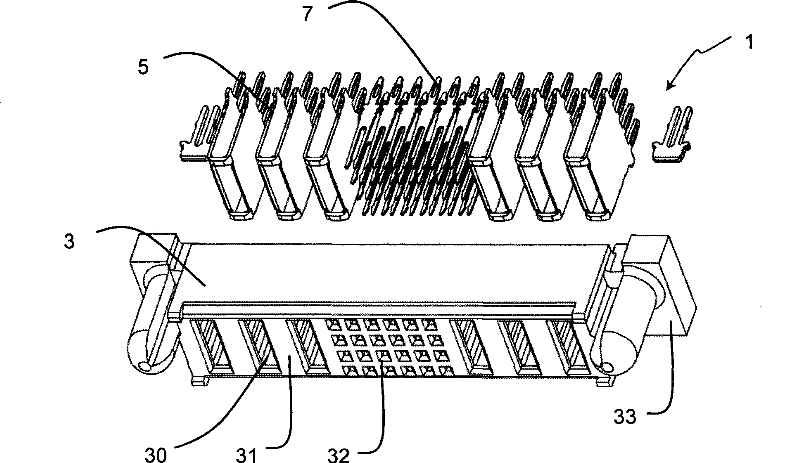 Terminal for power supply connector, power supply connector and power supply connector assembly