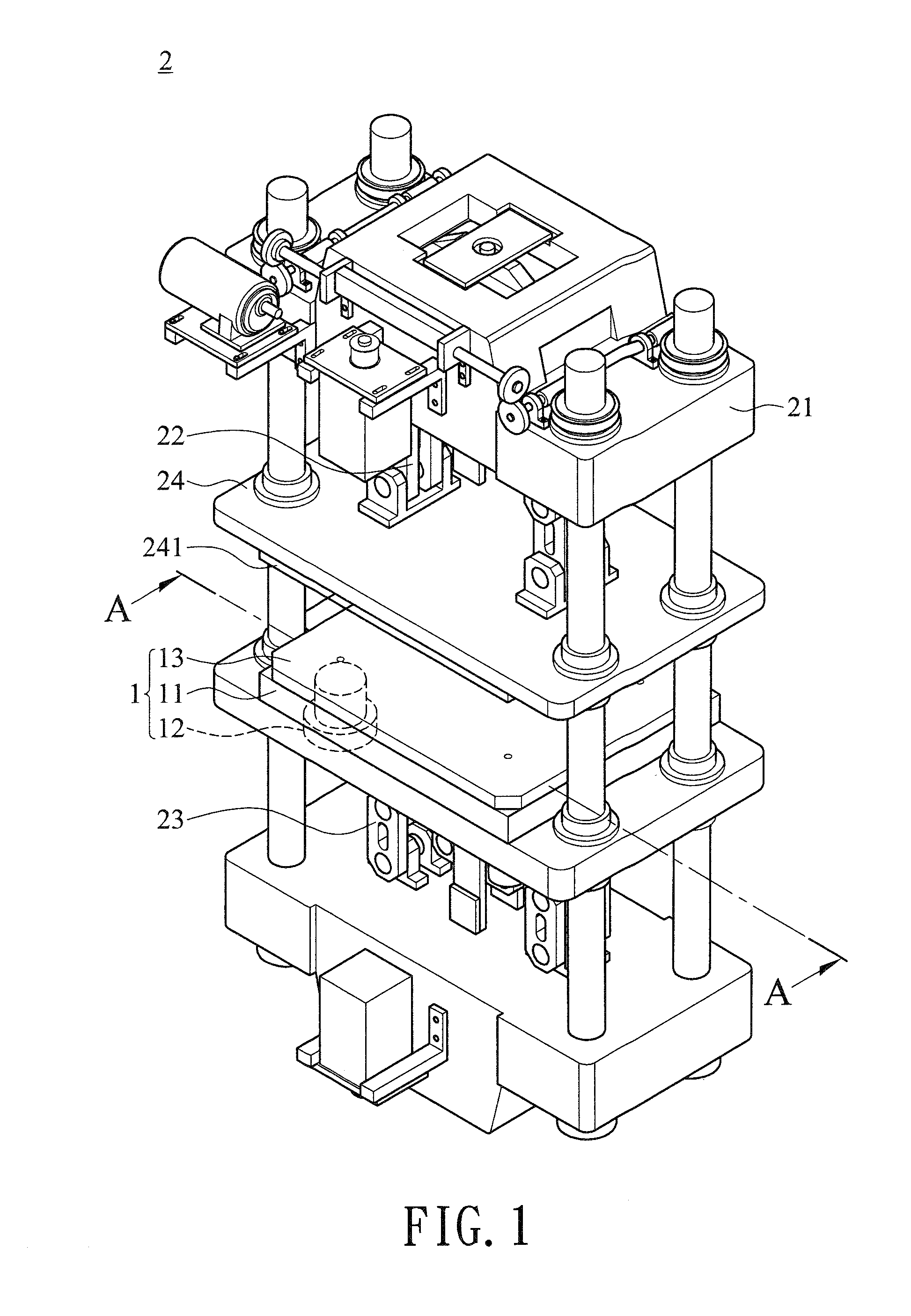 Buffer assembly of vacuum molding and cutting machine