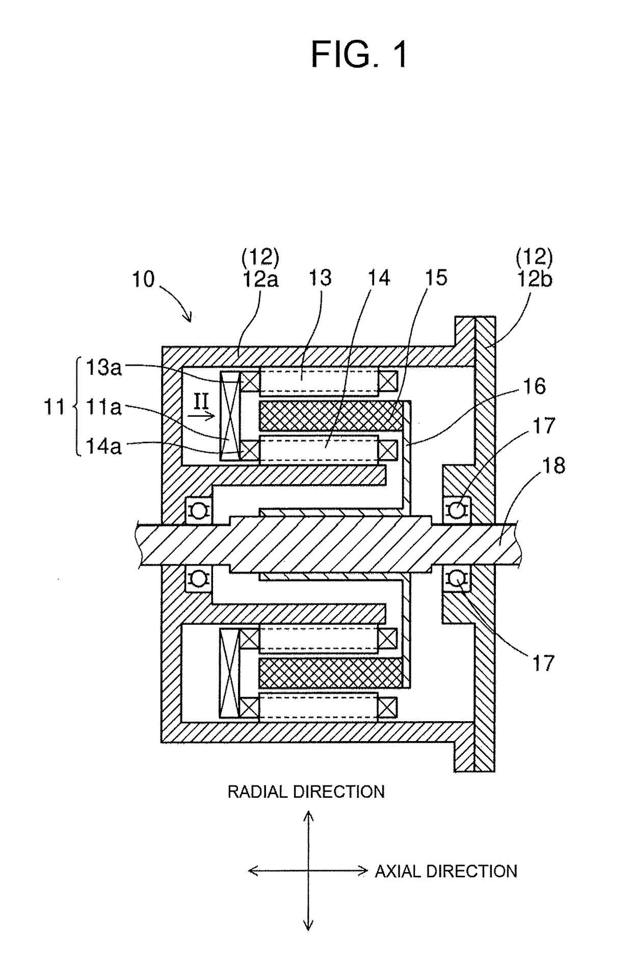 Double-stator rotating electric machine