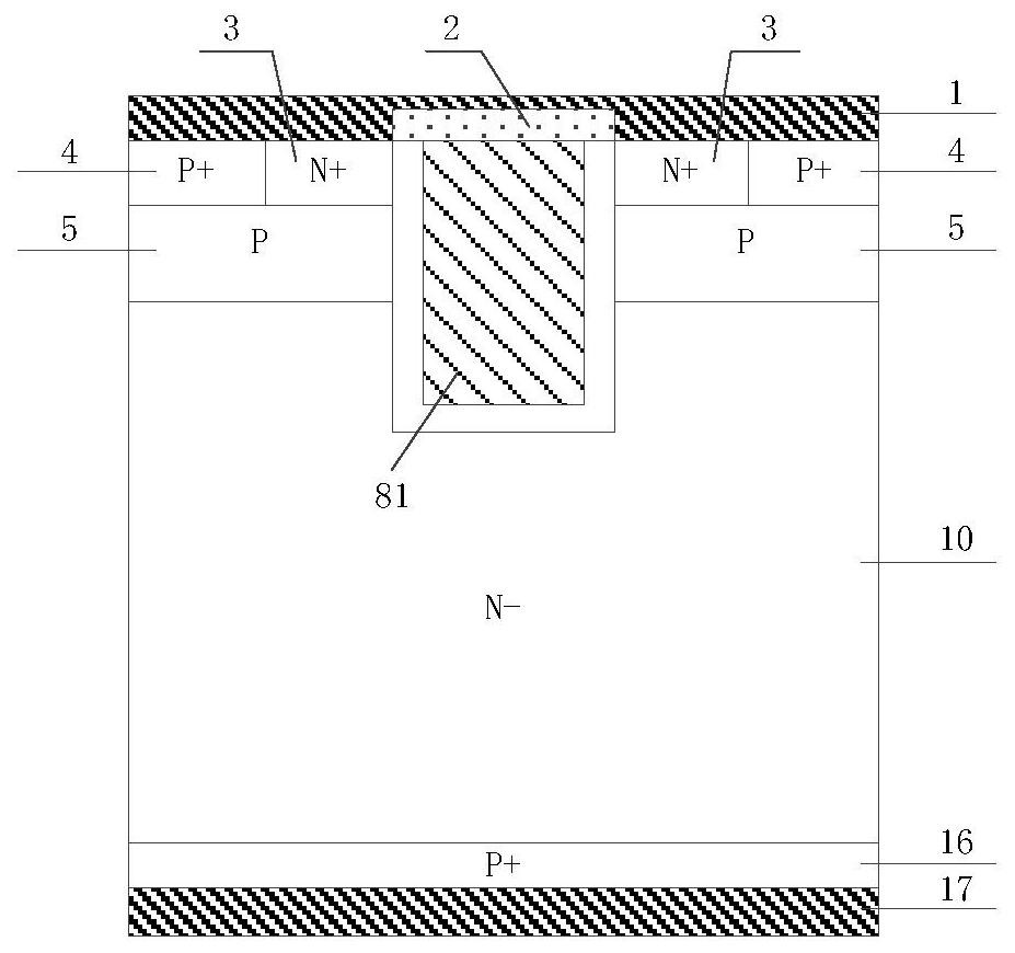 A kind of reverse resistance type igbt and its manufacturing method