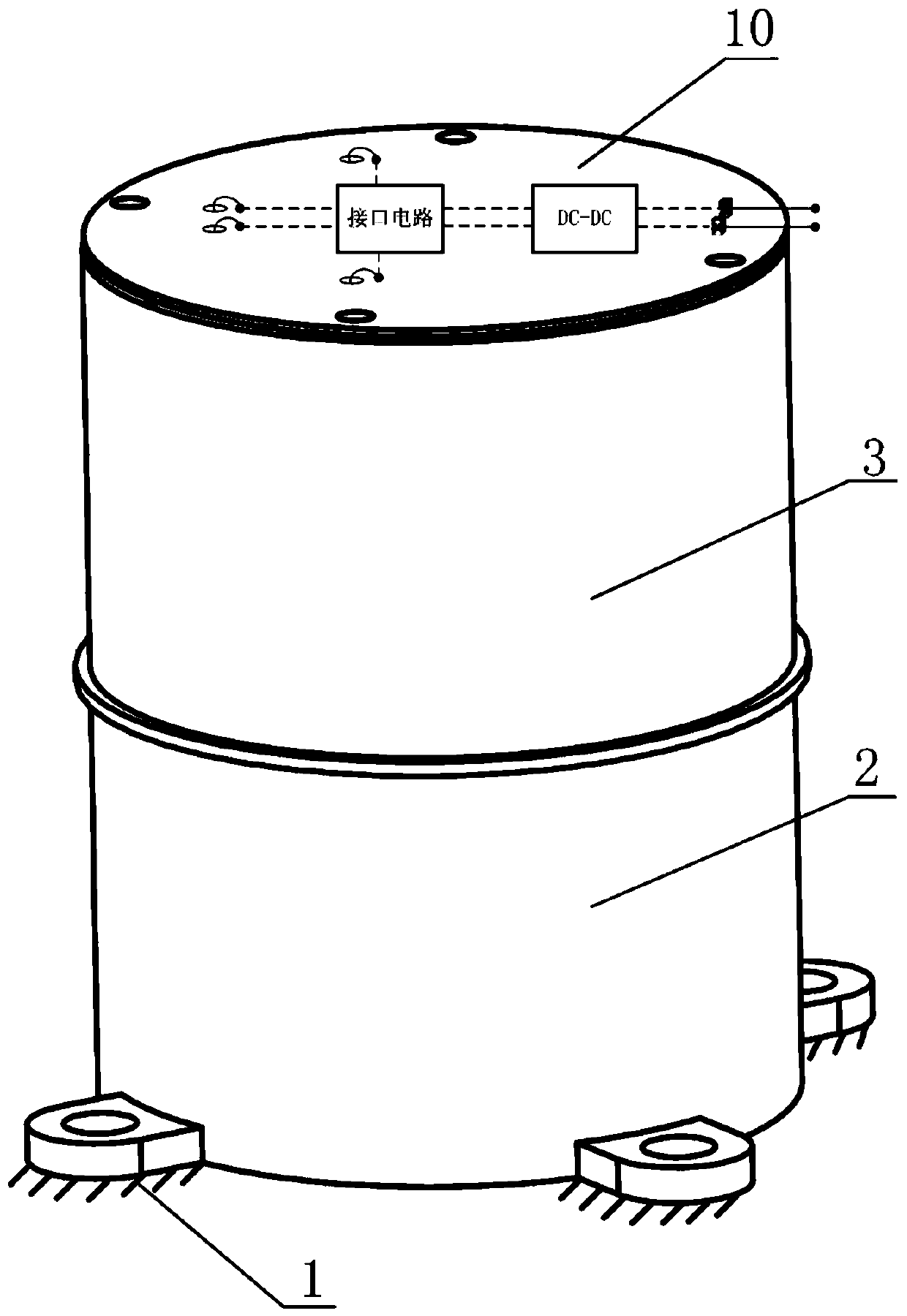 Synchronous recovery device with adaptive mechanical switch integrated with viscous damping material