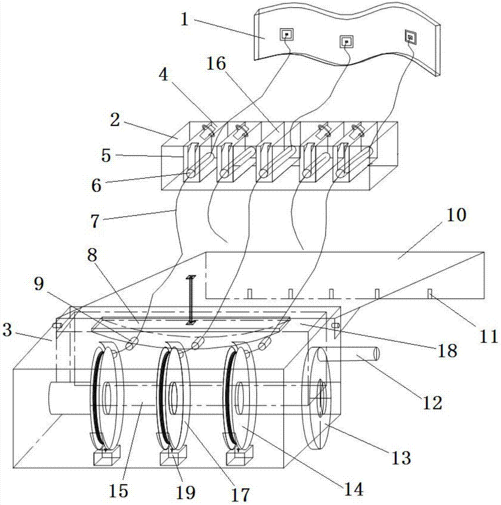 Pay-off ink-fountain device for masonry wall and use method of pay-off ink-fountain device