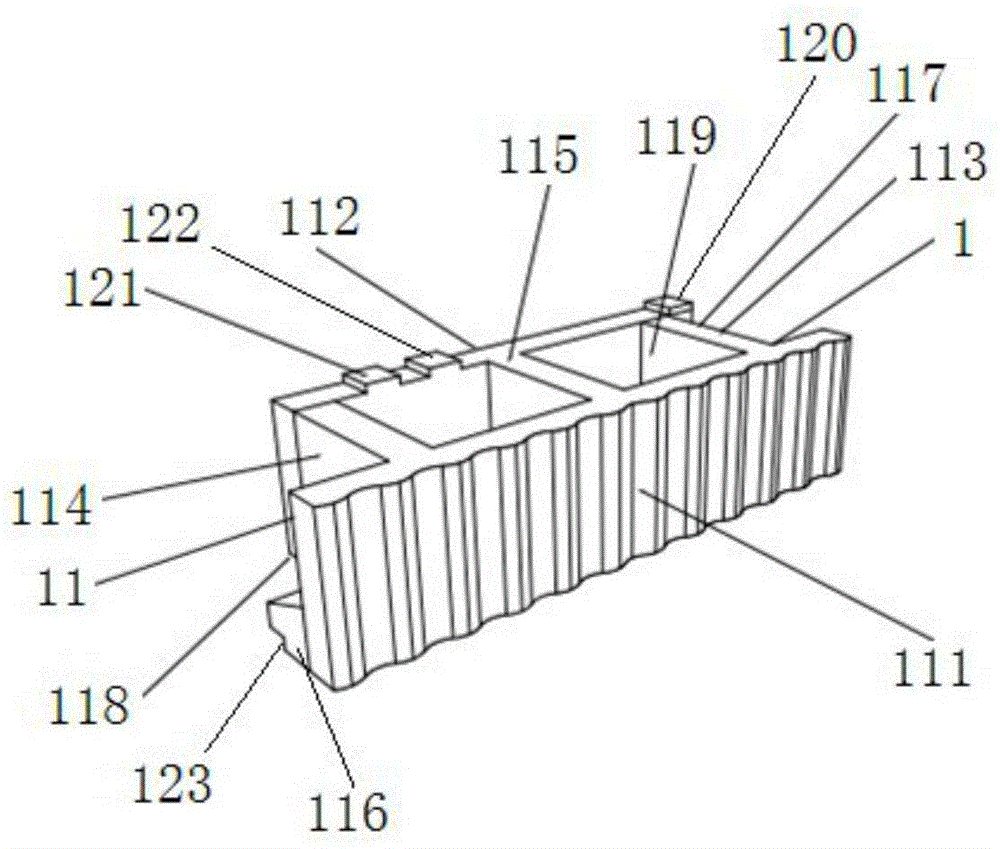 Combined ecological retaining wall building block and construction technology thereof