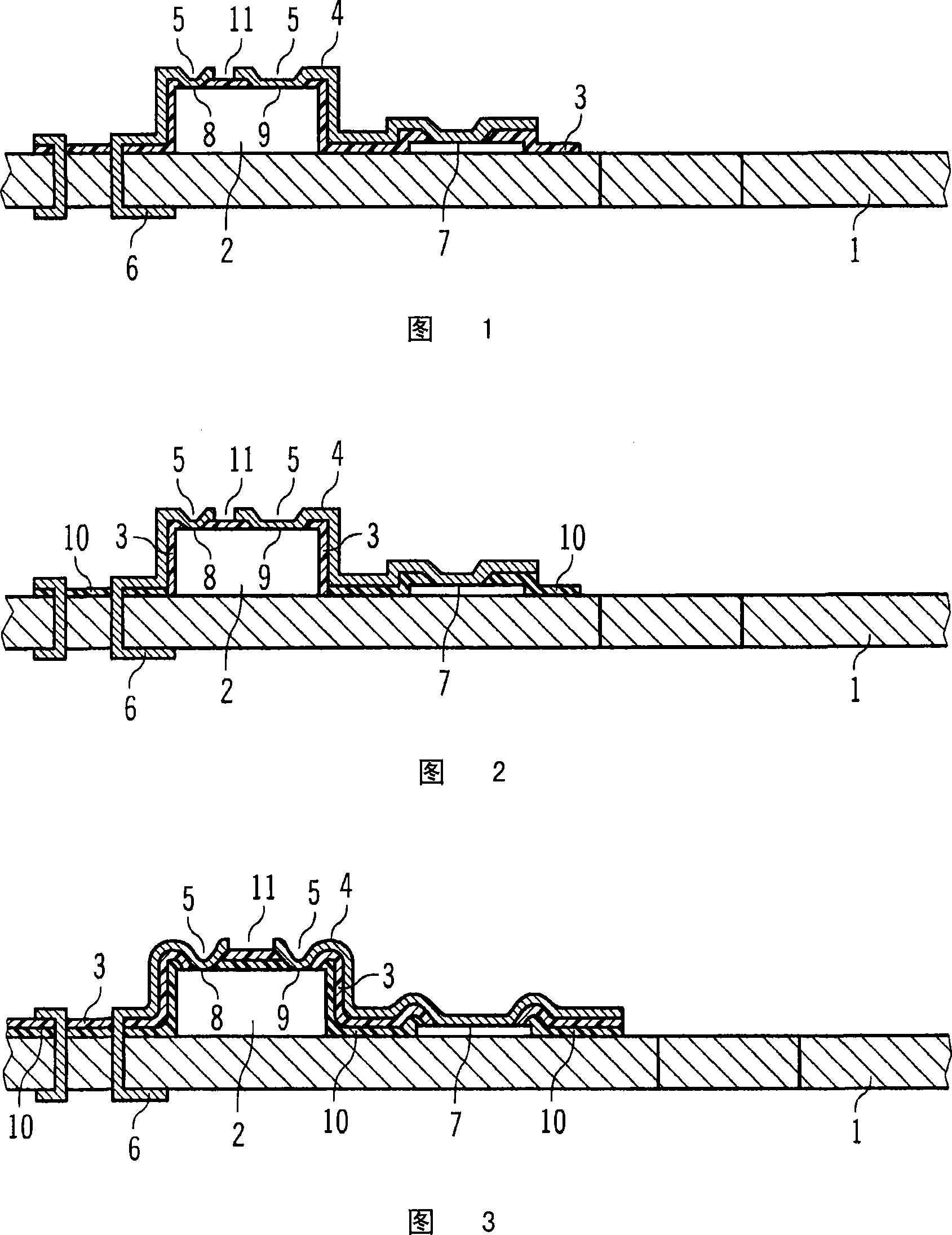 Method for the production of a semiconductor component comprising a planar contact, and semiconductor component