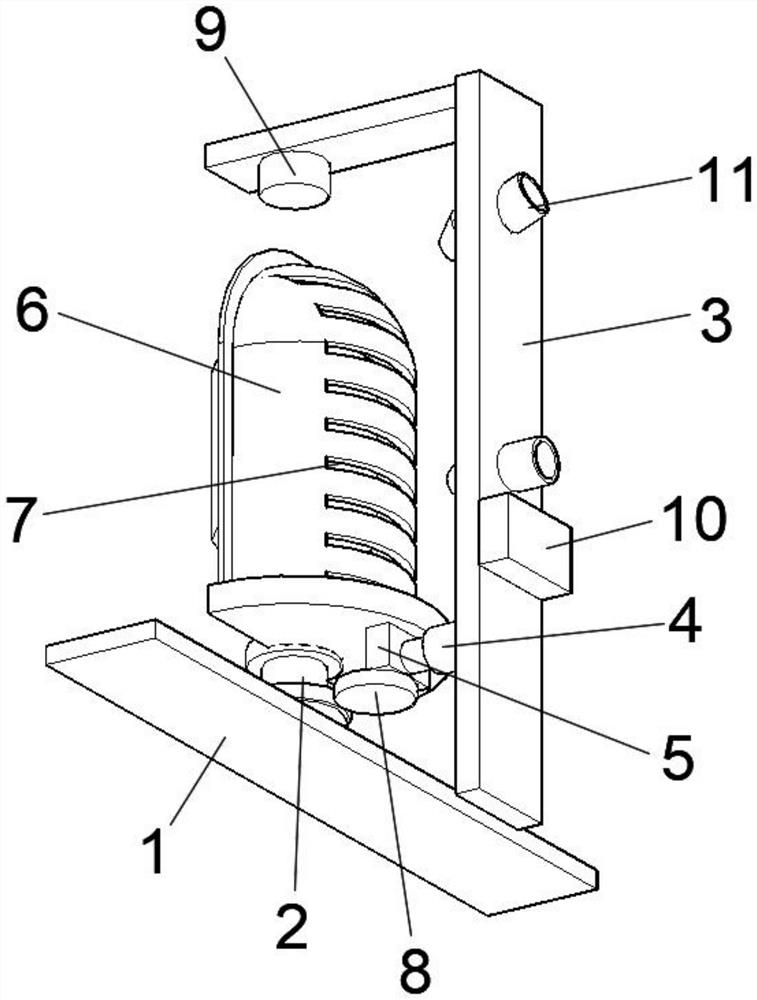 Glass wine bottle surface spraying device