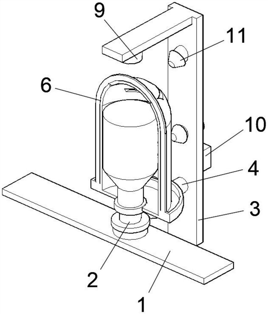 Glass wine bottle surface spraying device