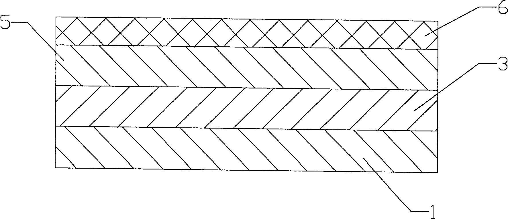 Paper plastic glue-free composite on line repeated spraying bidirectional stretching polypropylene film and its preparation method