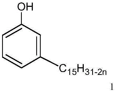 A kind of coal-water slurry additive containing cardanol sulfonate and its application